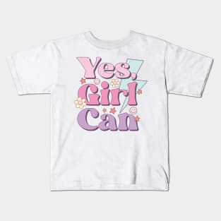 Yes, Girl Can Kids T-Shirt